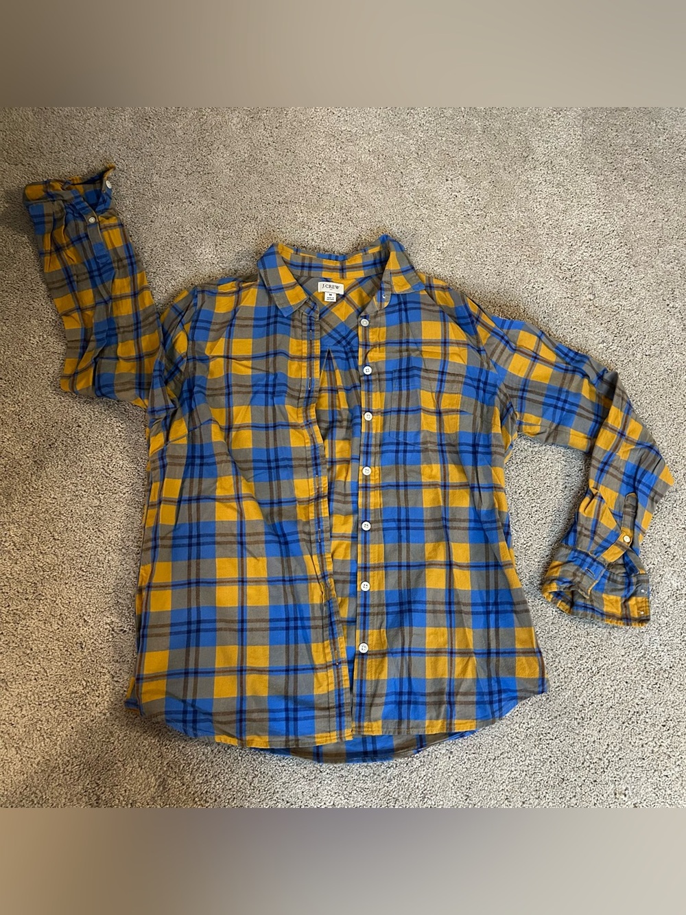 J. Crew plaid button down
